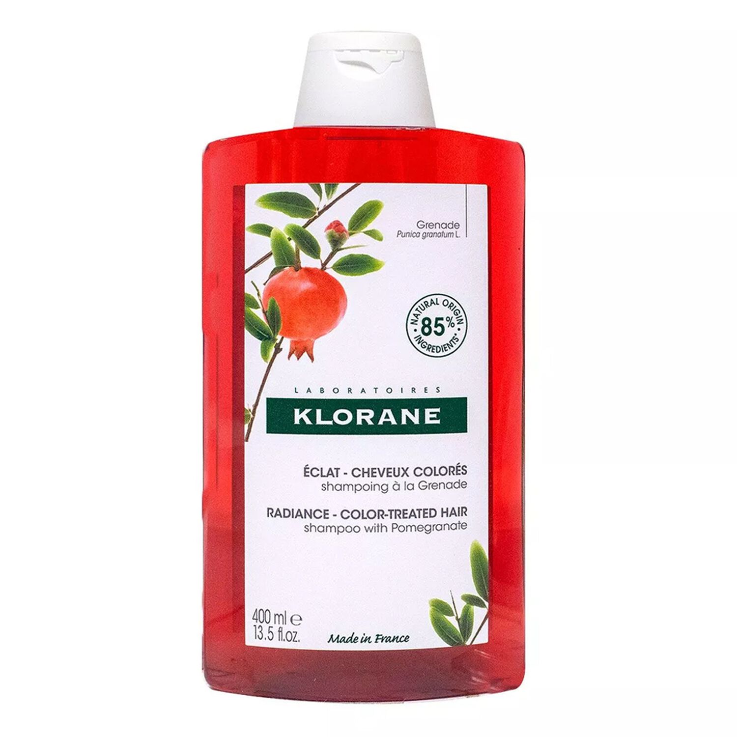 Klorane Shampoing Eclat Couleur à la Grenade - Cheveux Colorés 400 ml
