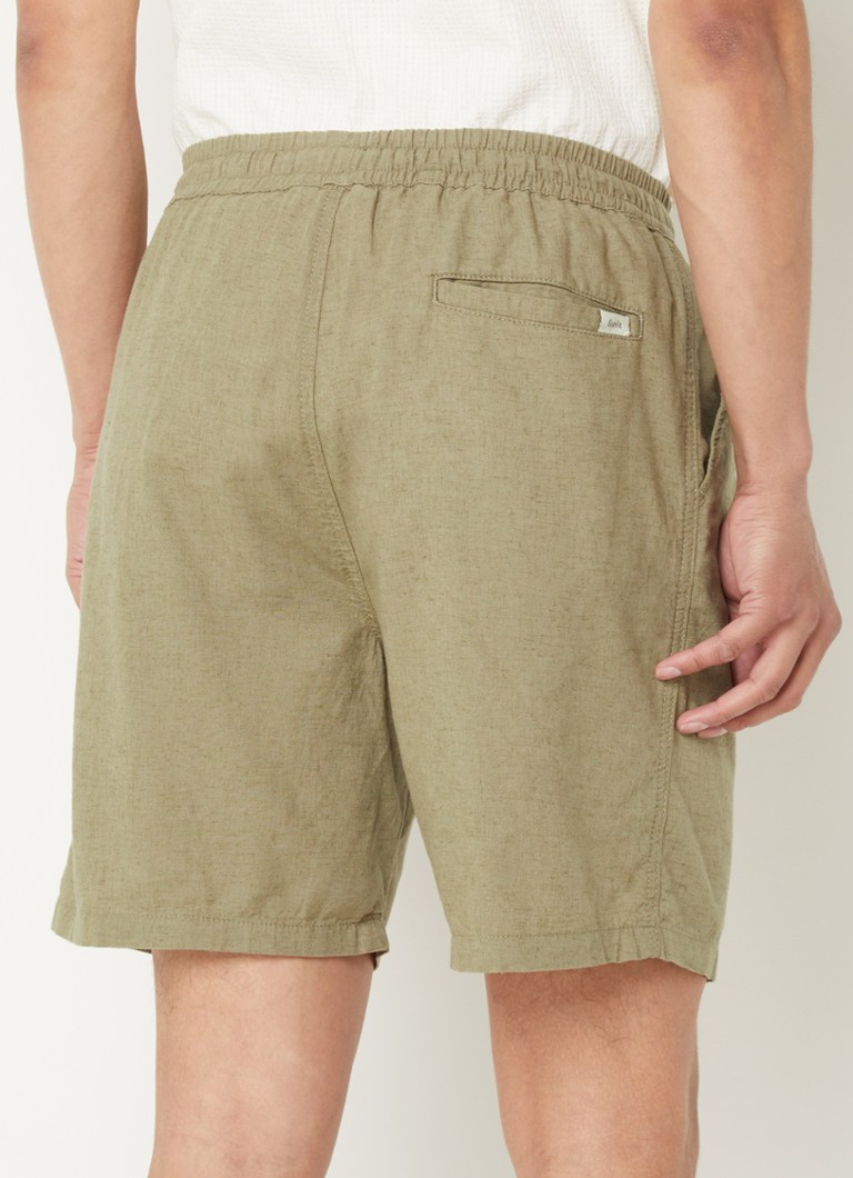 Forét Serene straight fit shorts in linen blend