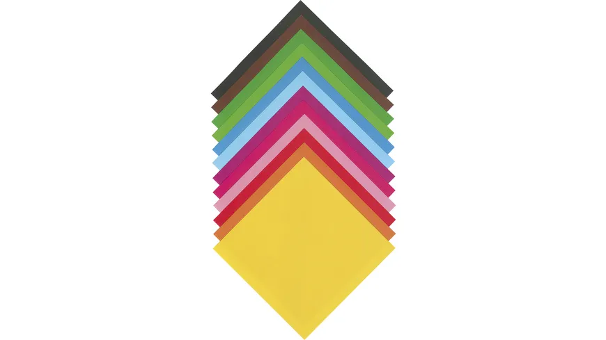 folia Faltblätter Origami 96 Blatt 10 x 10cm
