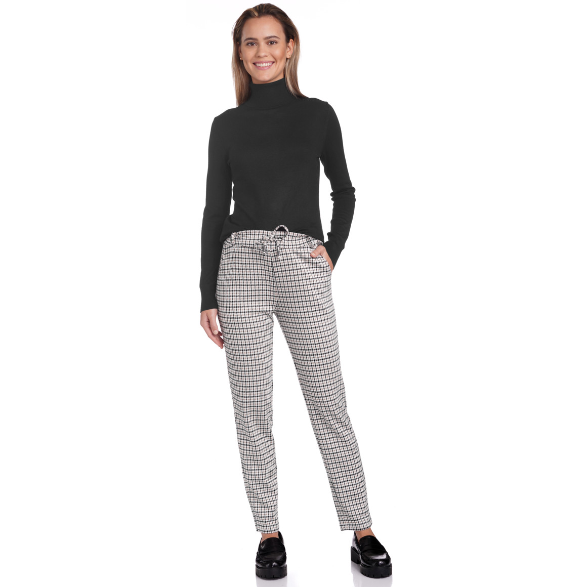 Damen Rollkragenpullover aus Feinstrick