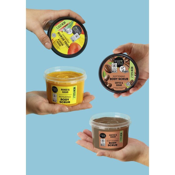 Organic Shop Kenyan Mango Body Scrub 250ml - Normal skin, exfoliating