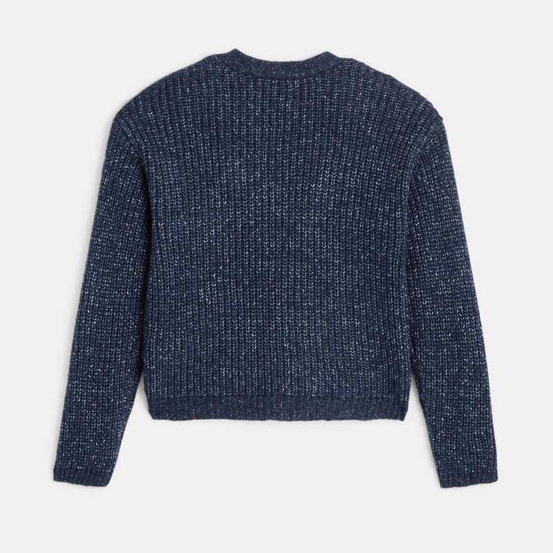 Cardigan bleu en maille fille Chipie