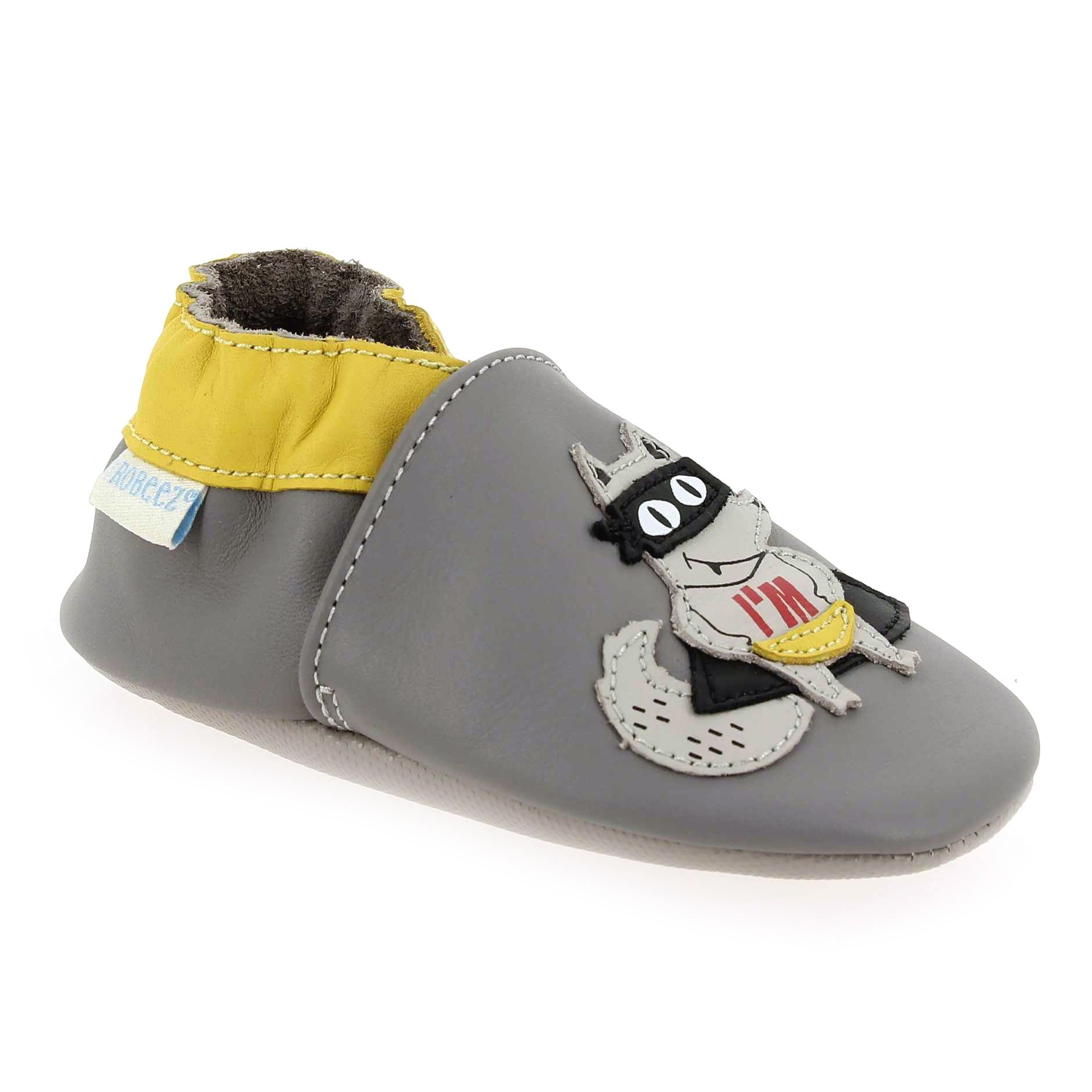 Robeez  SUPER WOLF - Gris Jaune