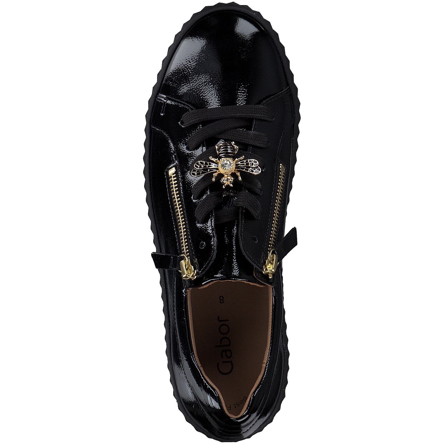 Gabor 43.201, Schnürschuhe, Damen, Schwarz