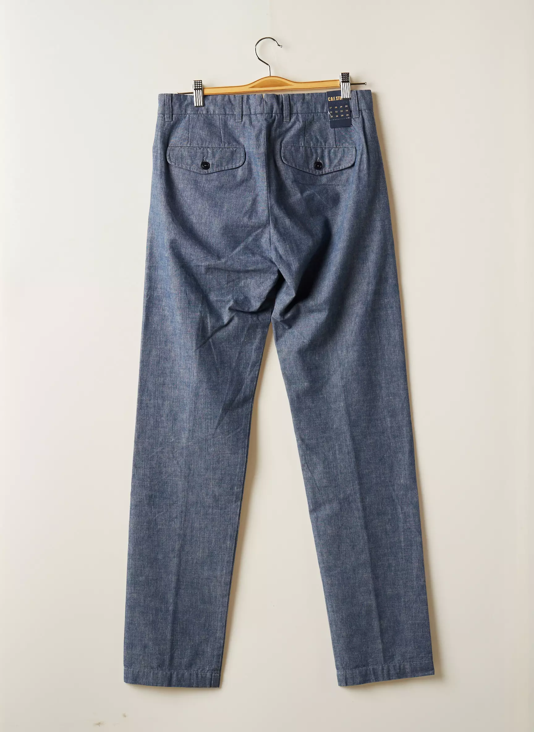 C O F Studio Pantalons Droits Femme couleur bleu