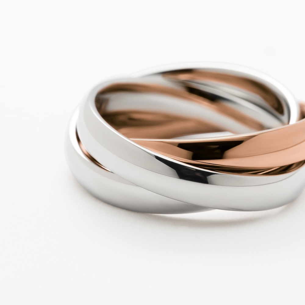 Esprit Bague pour femme Acier inoxydable or rose, argent Bague