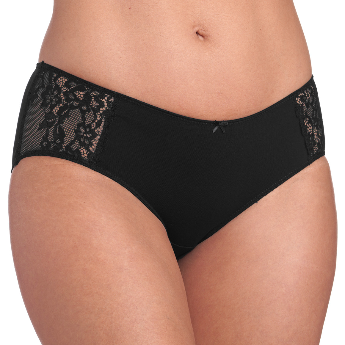 4 Damen Pantys mit Spitzeneinsatz