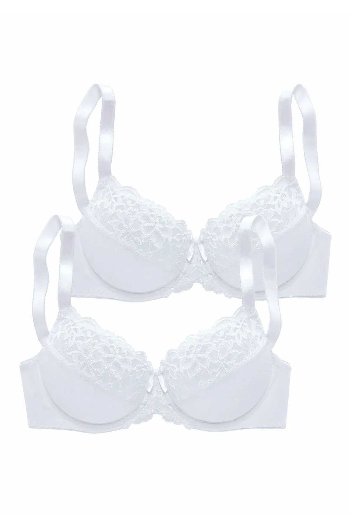 PETITE FLEUR  BH - Weiß - Unifarben