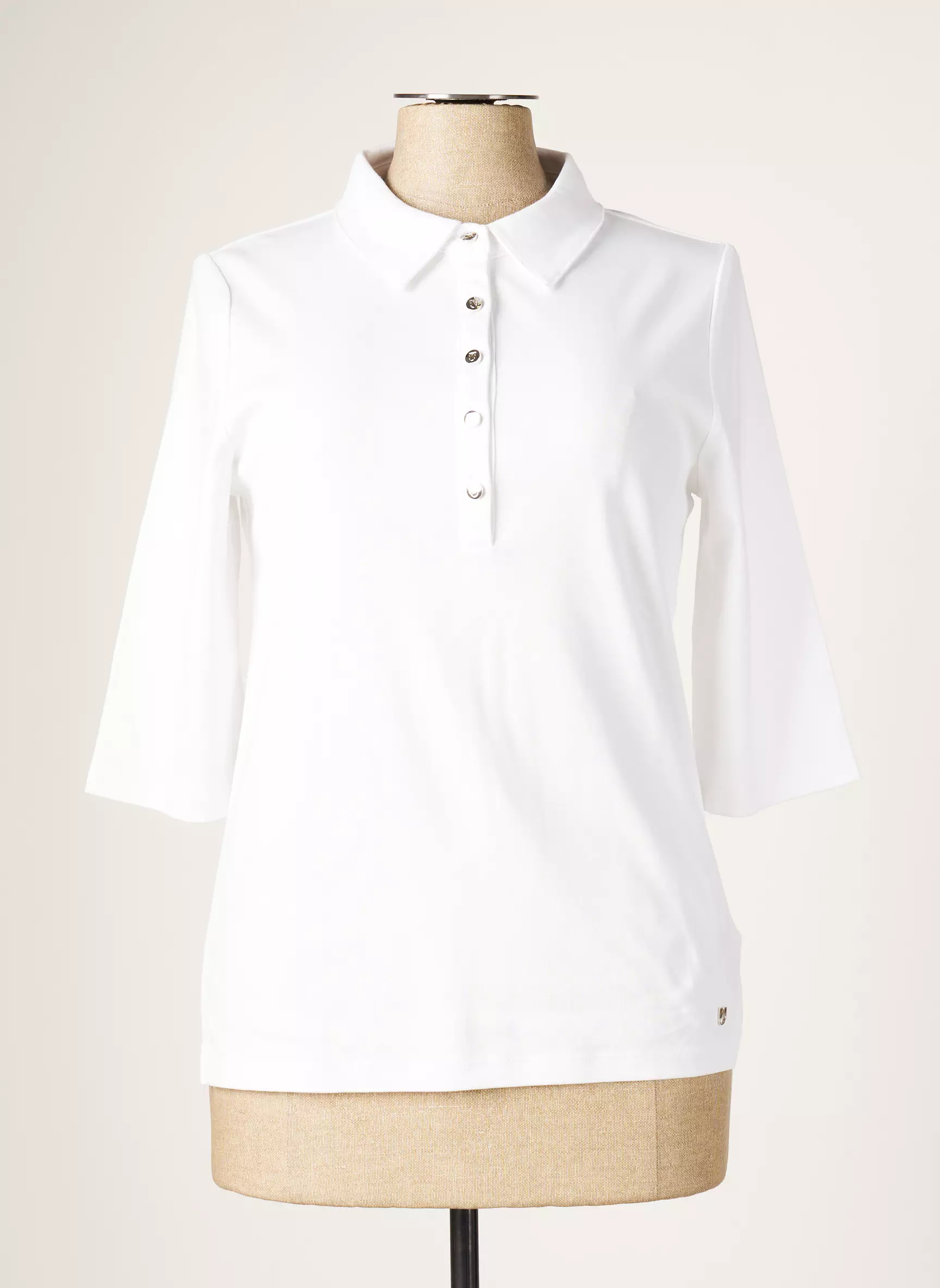 Marble Polos Femme couleur blanc