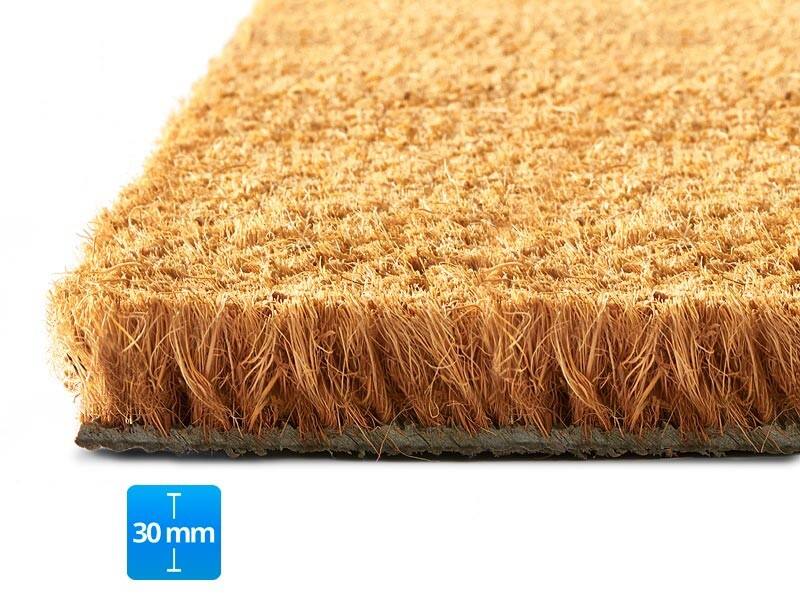 Fußmatte PALMERAS Kokos Natur Kokosfaser, Vinyl 30 mm 800 x 1000 mm