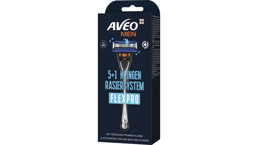 AVEO Men Rasiersystem 5 Klingen FlexPro