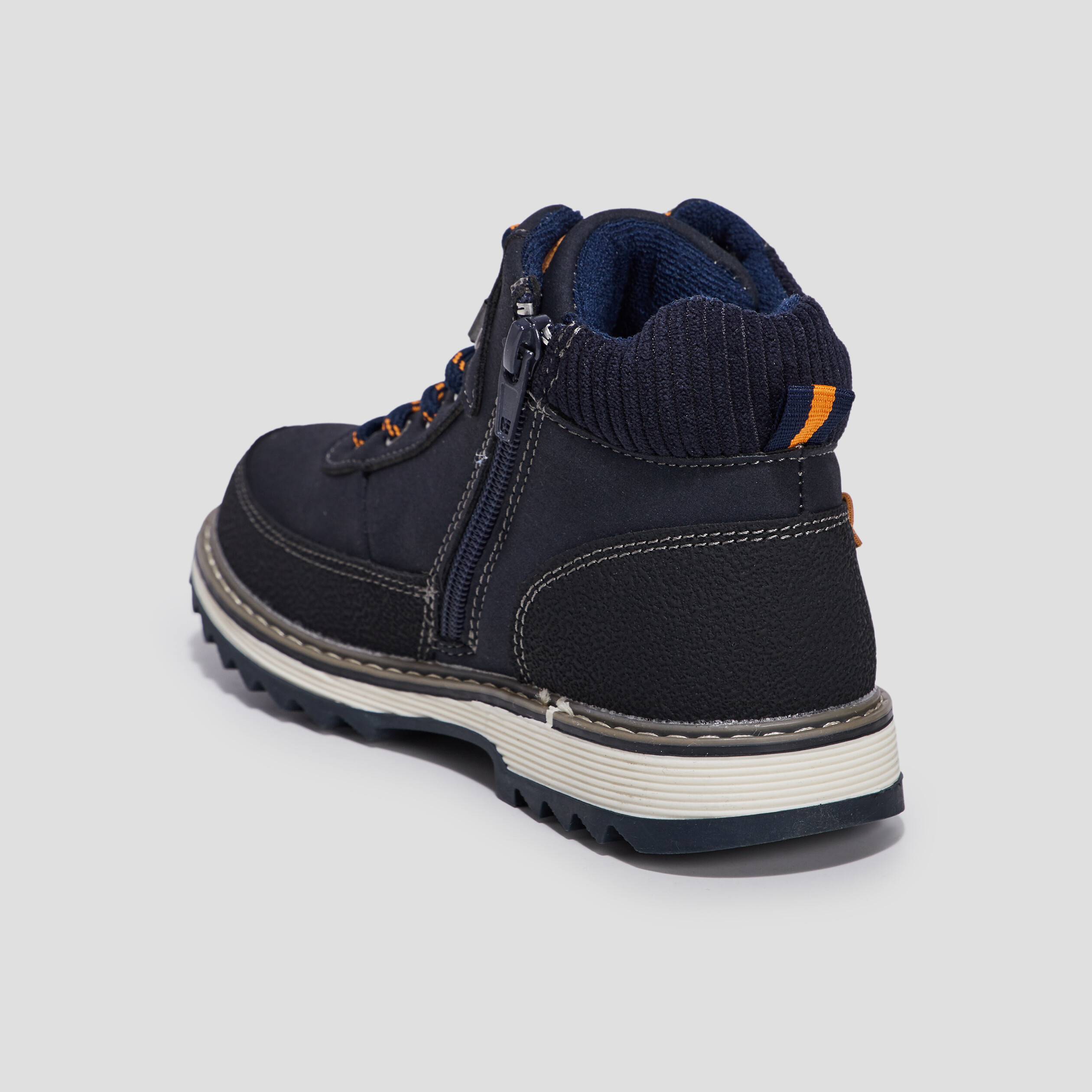 Bottines crantées Trappeur bleu marine garçon | La Halle