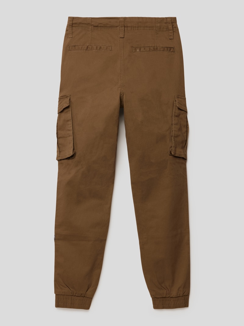 Cargohose mit Label-Detail Modell 'Bango' in khaki