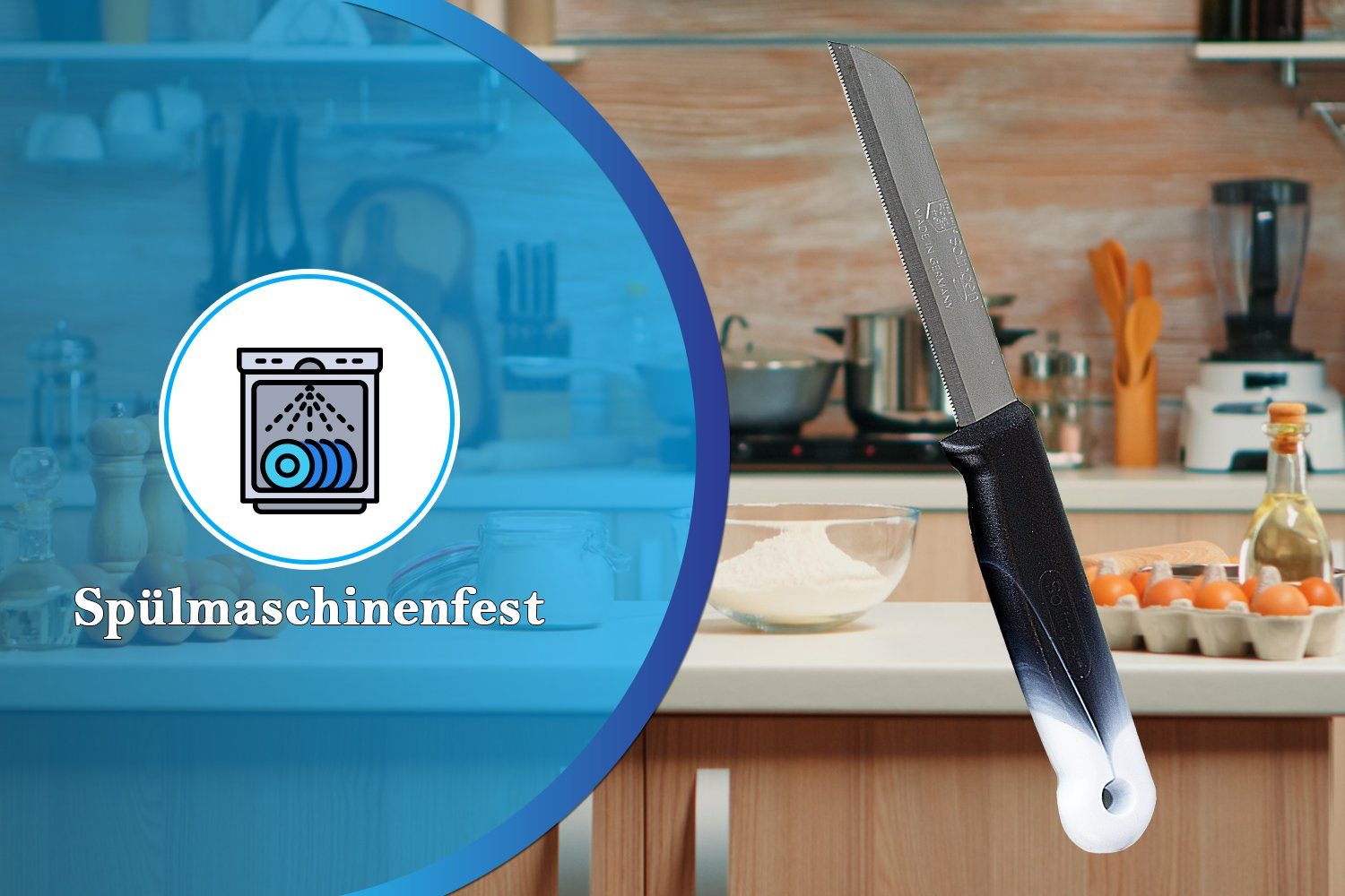 SMI Obstmesser 6-tlg Solingen Gemüsemesser Set Schälmesser Obstmesser Küchenmesser