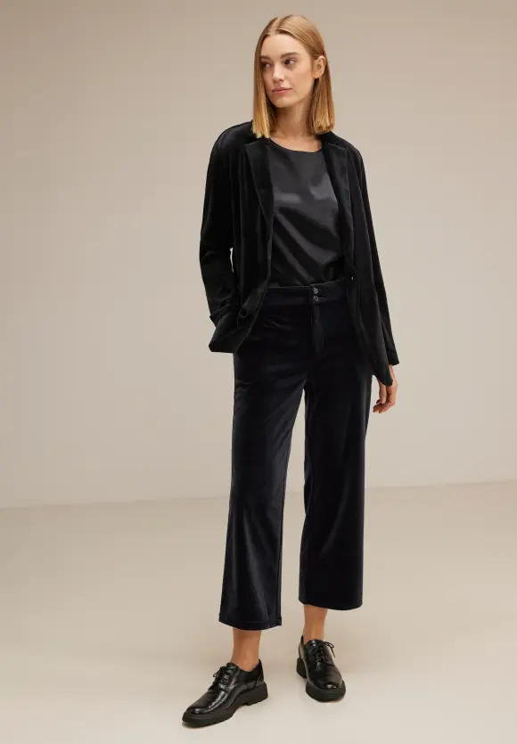 Street One Casual Fit Samt Hose