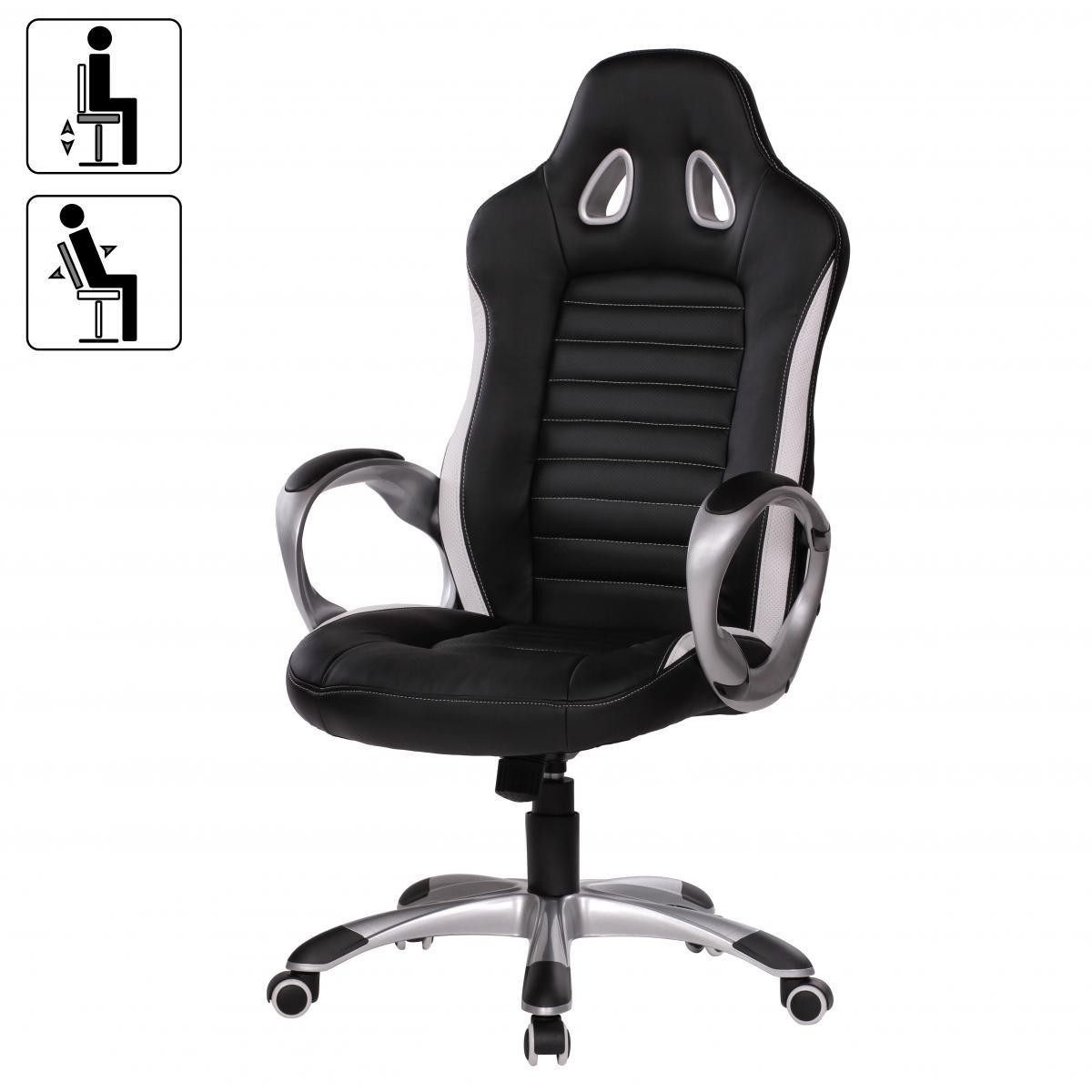 Amstyle Chefsessel Sport, Schwarz