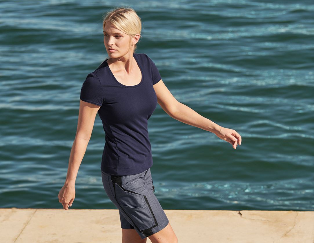 e.s. Funktions T-Shirt poly cotton, Damen