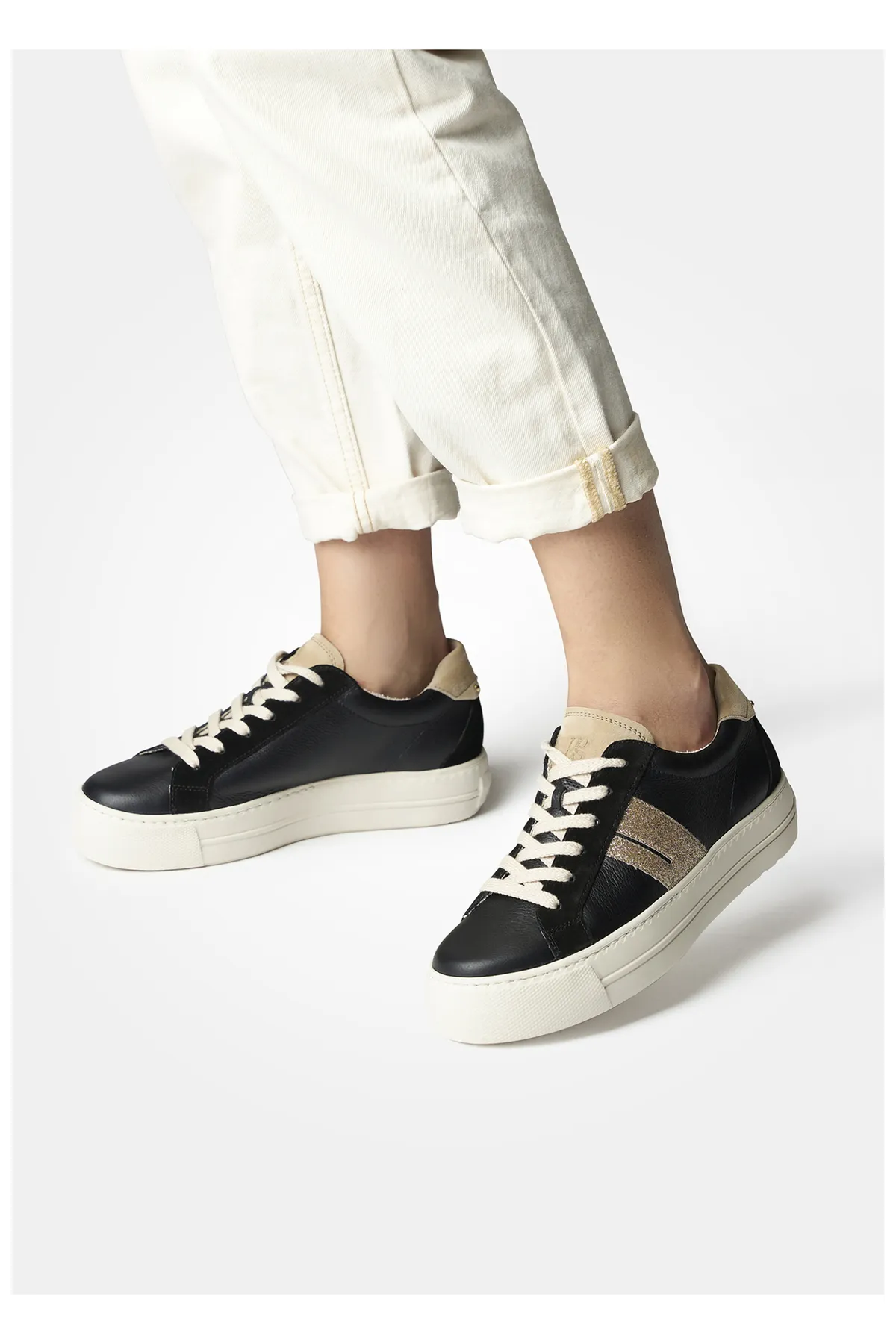 Paul Green  Sneaker - Schwarz - Flacher Absatz