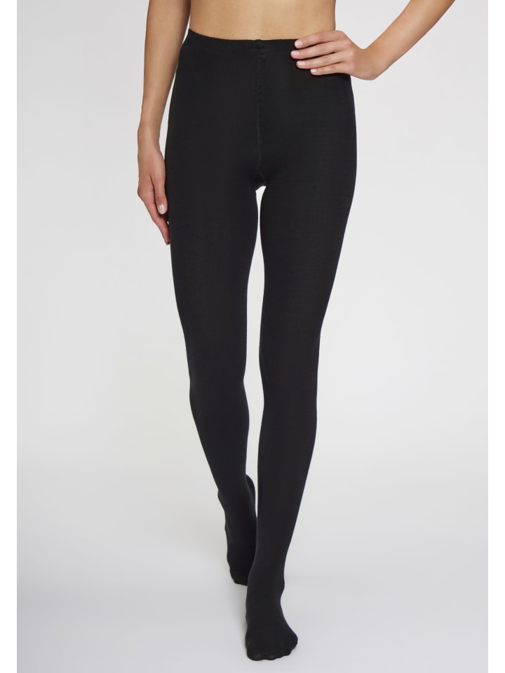 LAVANA basic Strickstrumpfhose in schwarz günstig kaufen
