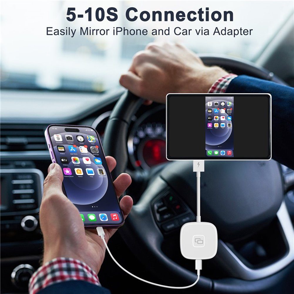 Bolwins A39D Auto Spiegeladapter AI Box Carplay Display Adapter USB-C Adapter Auto-Adapter
