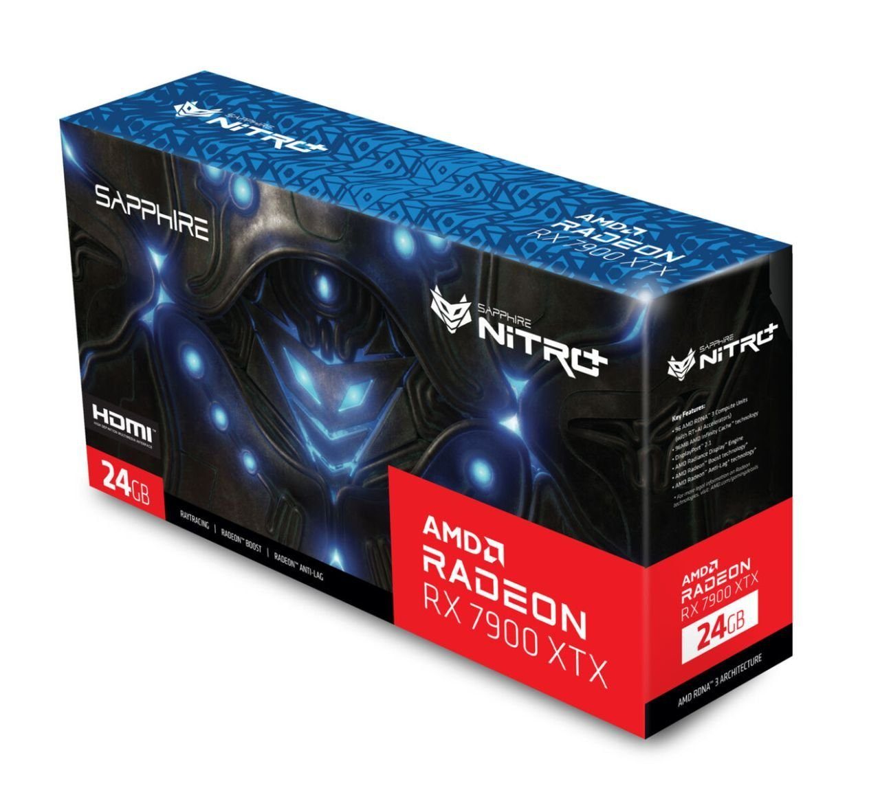Sapphire Radeon RX 7900 XTX Radeon RX 7900 XTX Vapor-X Grafikkarte (24 GB, GDDR6)