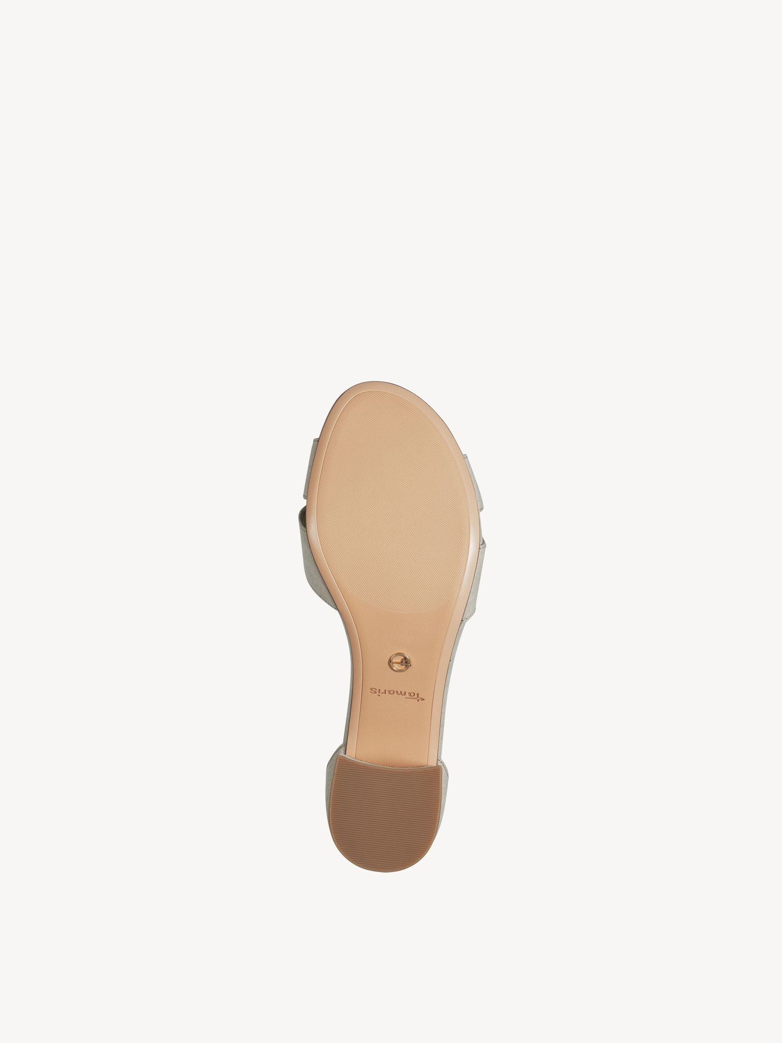 Sandale à talon - beige
