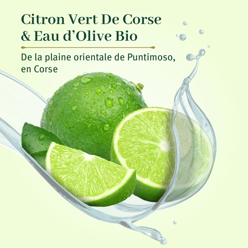 le petit olivier Gel Douche Hydratant à l'Eau d'Olive BIO Citron Vert de Corse Gel Douche Hydratant