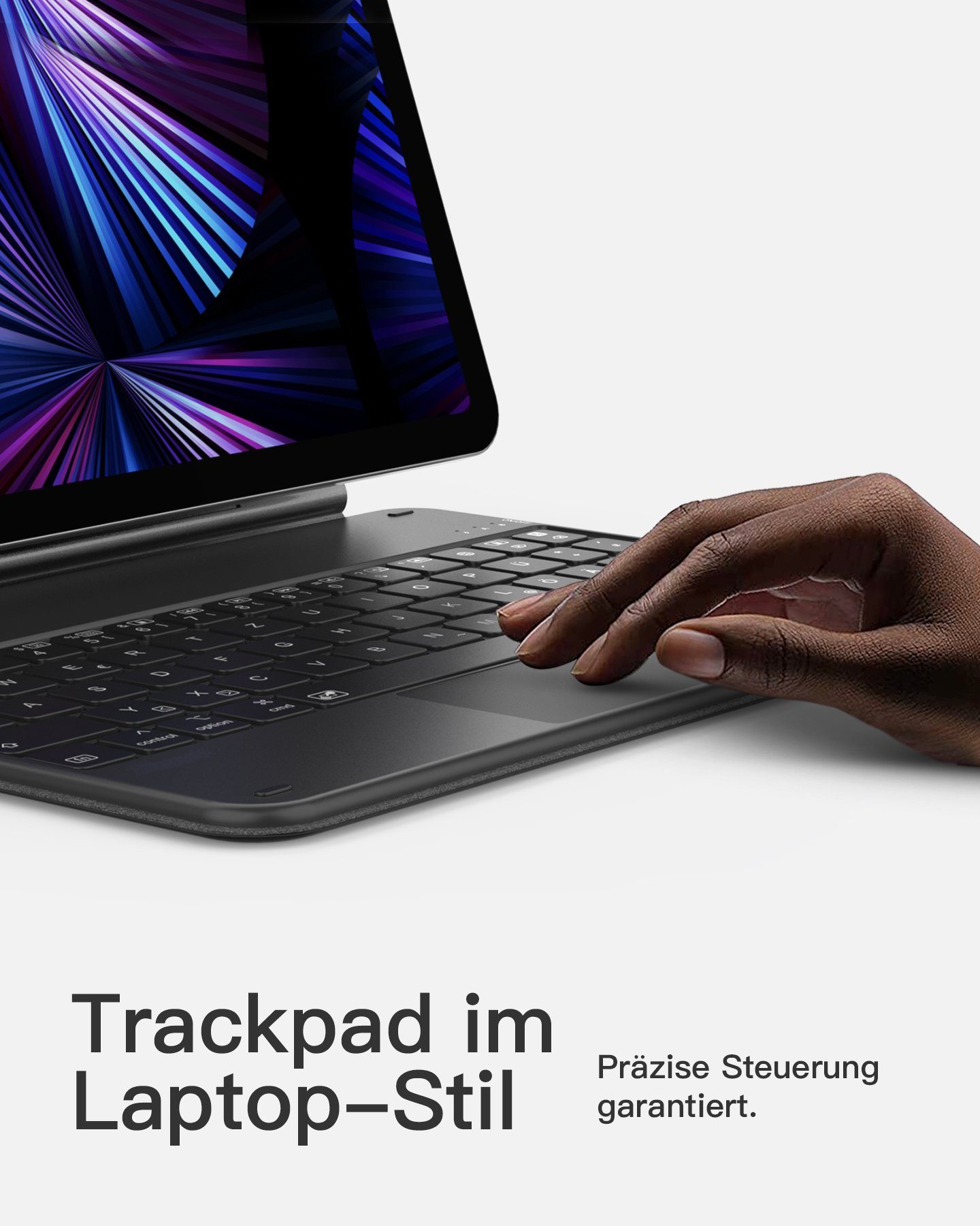officelab Beleuchtete Tastatur für 10.9 Zoll iPad Air 5/4, iPad Pro 11 Zoll iPad-Tastatur