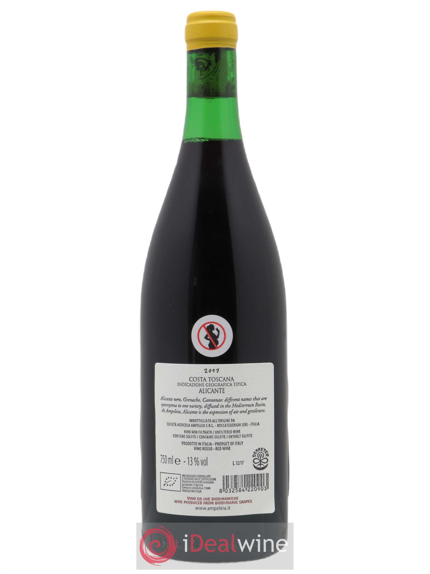 Toscana IGT Ampeleia Alicante Elisabetta Foradori  2017 - Lot de 1 Bouteille