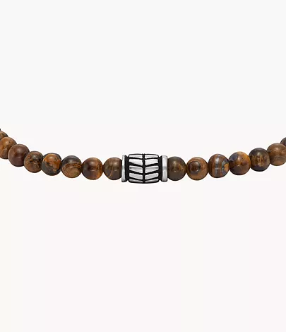Fossil Armband Beads Tigerauge