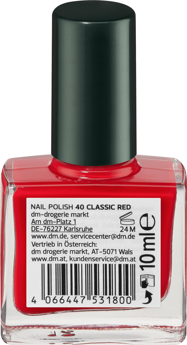 Nagellack Color & Care Nail Polish 40 Classic Red, 10 ml
