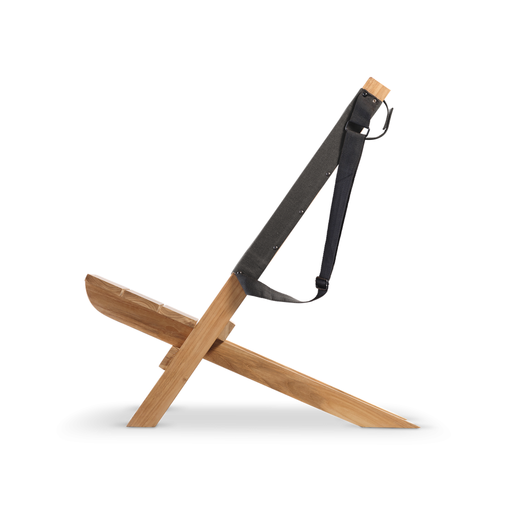 Chill Dept Red Deer Charcoal Tragbarer Stuhl