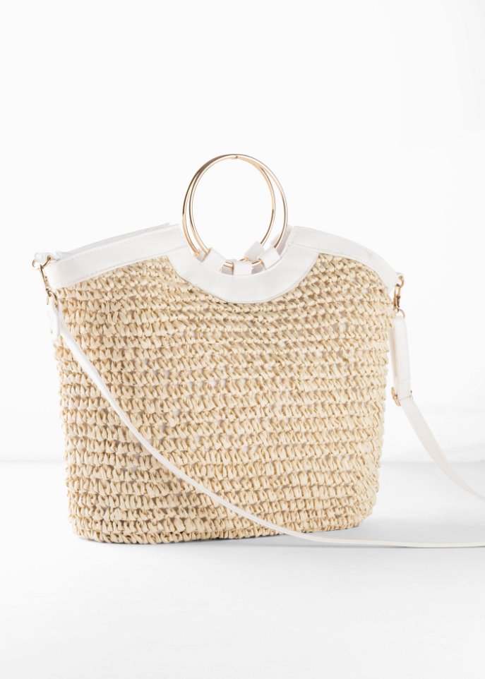 Strohhandtasche