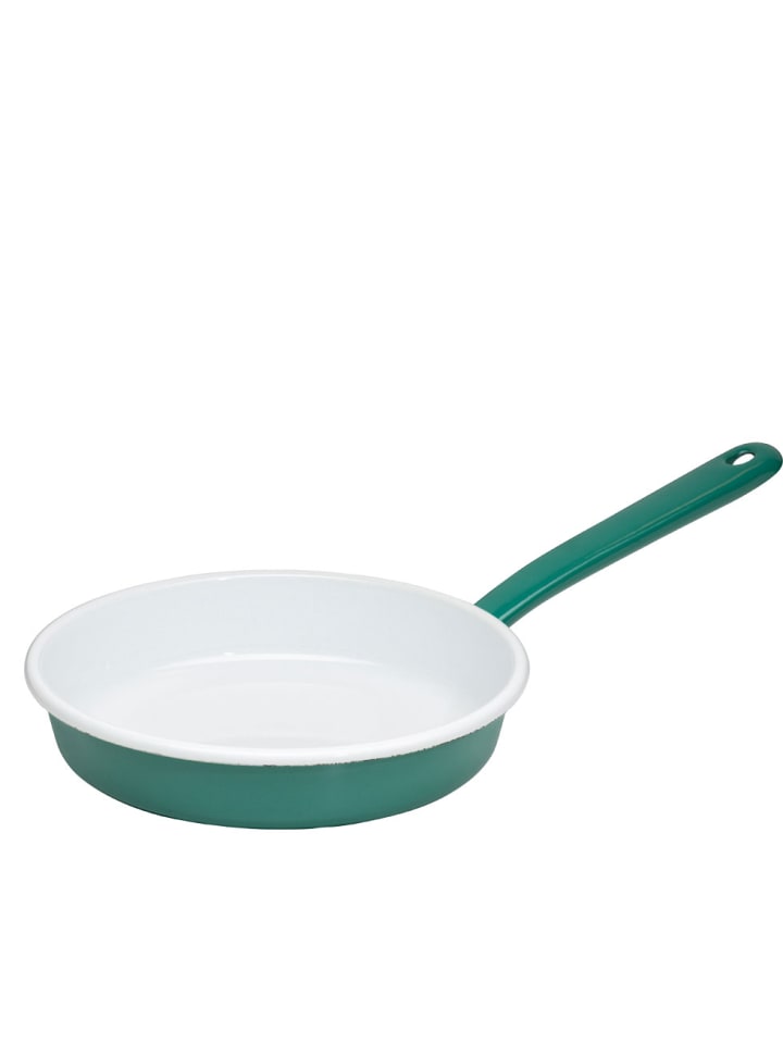 Riess Bratpfanne Palatschinkenpfanne Emaille in Grün günstig kaufen Ø 20 cm