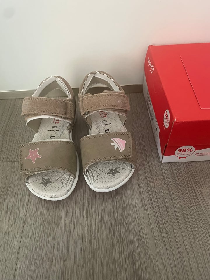 superfit Leder-Sandalen in Beige günstig kaufen 24