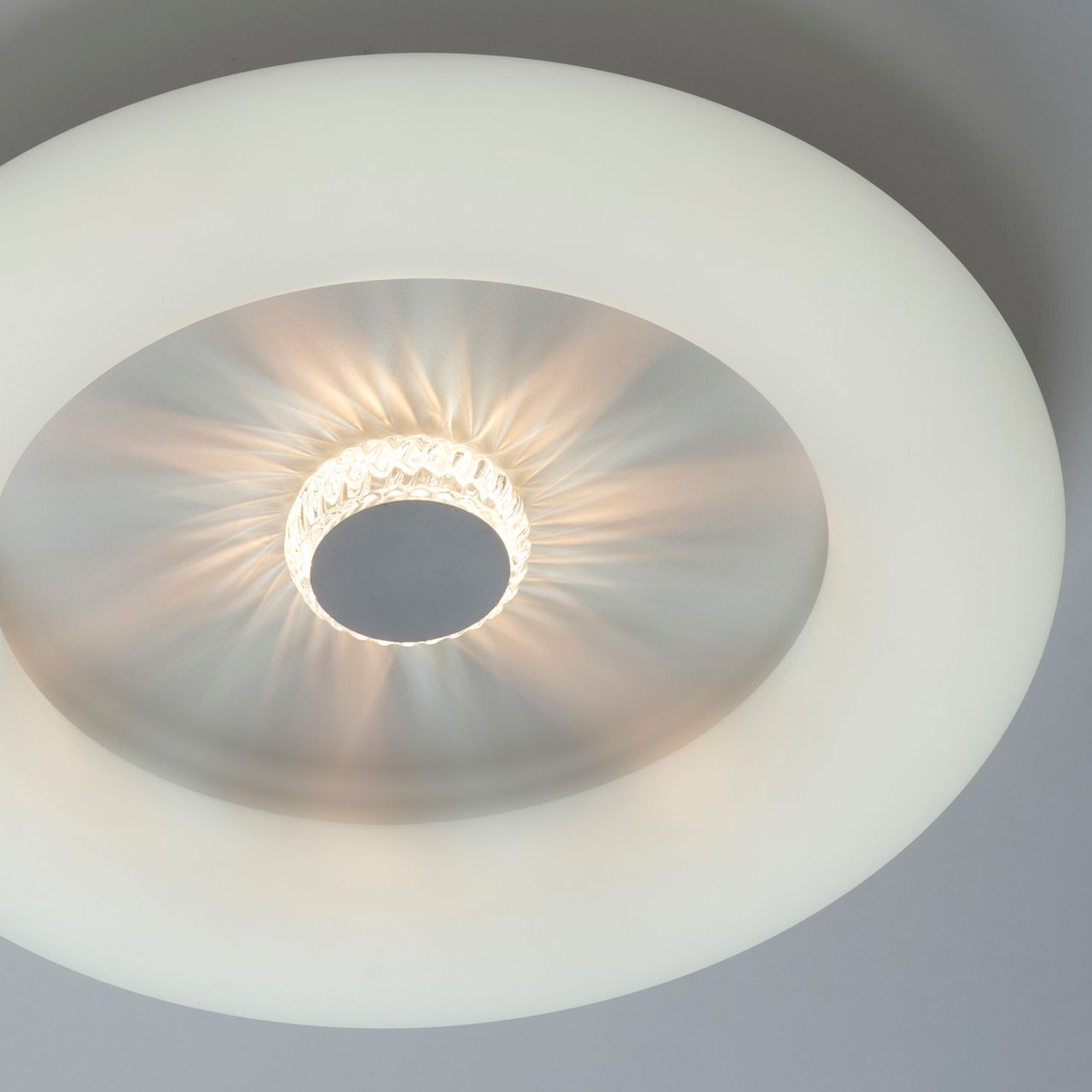 JUST LIGHT LeuchtenDirekt LED Deckenleuchte VERTIGO, CCT, dimmbar, Fernbedienung, Ø50 cm, IP20