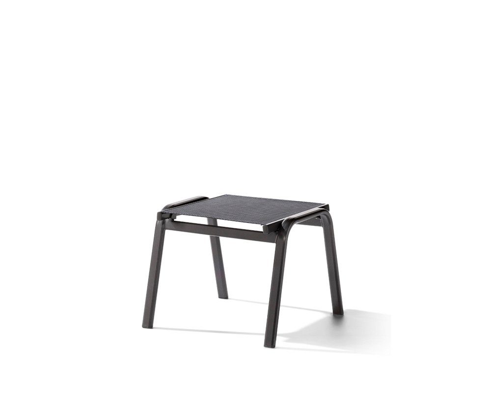 sieger EXKLUSIV Gartenlounge-Hocker Sieger Cadiz Hocker Aluminium/Textilene (1)