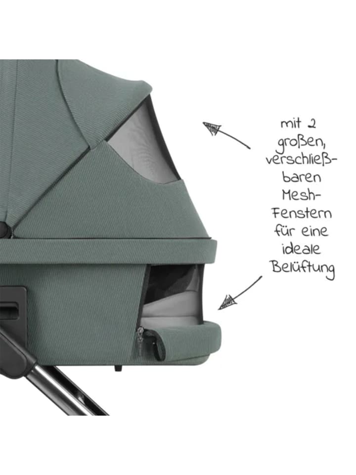 ABC-Design 3in1 Kinderwagen-Set Salsa 4 Air - inkl. in gruen,silber günstig kaufen onesize