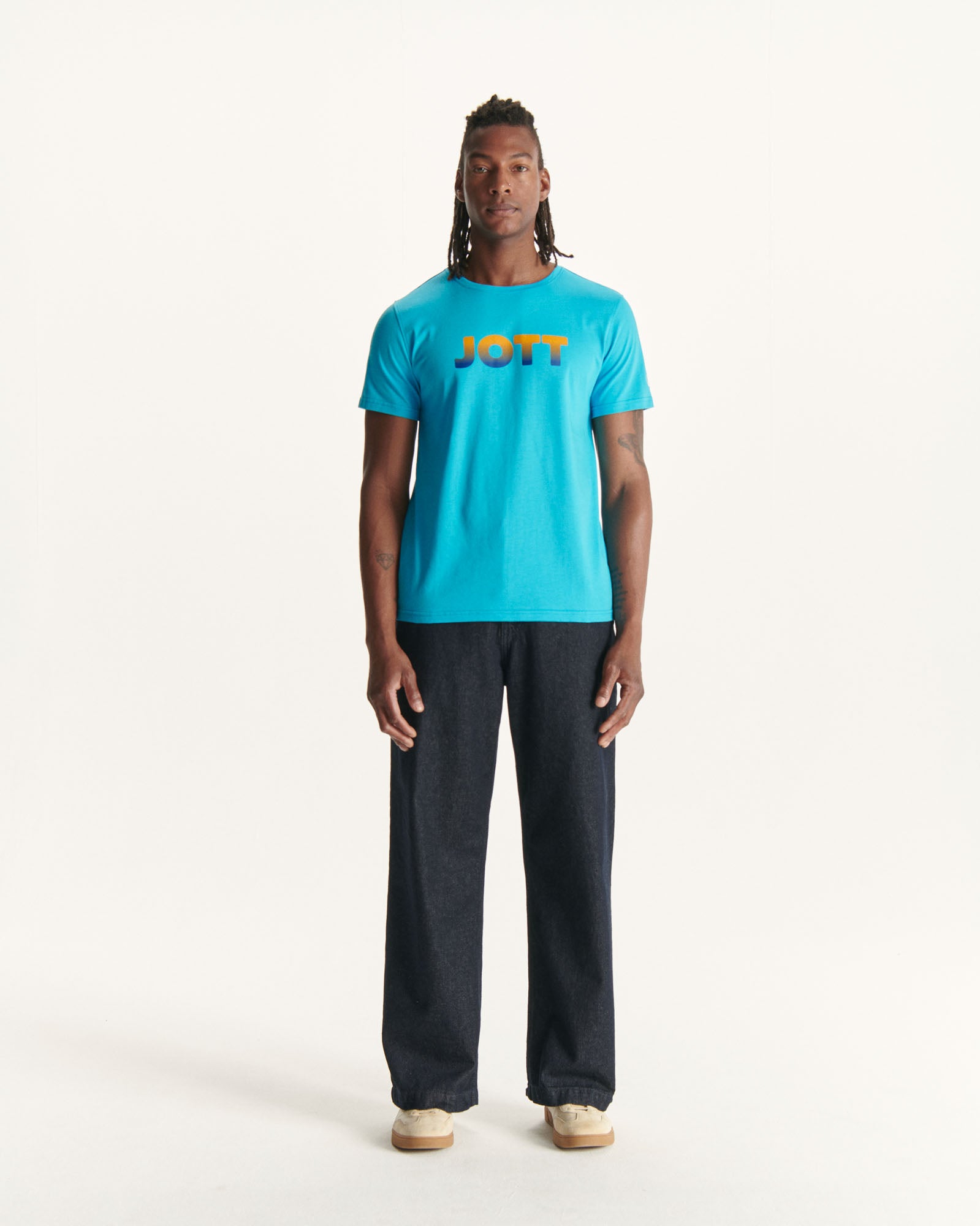 T-shirt en coton biologique Bleu ciel Pietro
