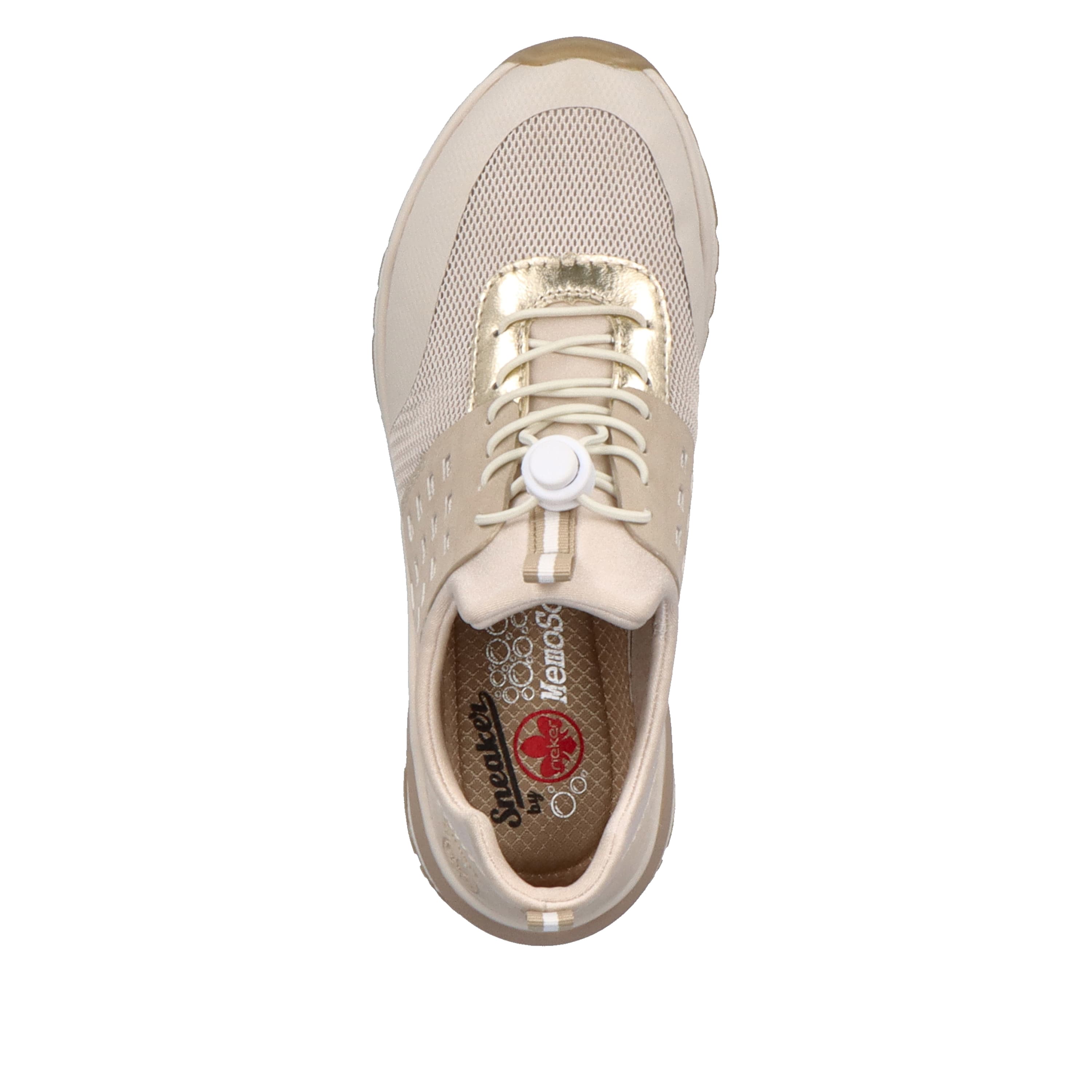 Rieker Damen Slipper cremebeige