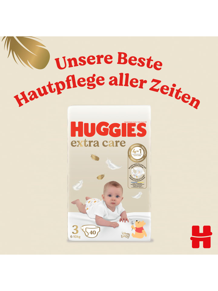 HUGGIES Babywindeln Extra Care mit Disney-Design Größe 3, 144 Windeln (2x72) günstig kaufen 3