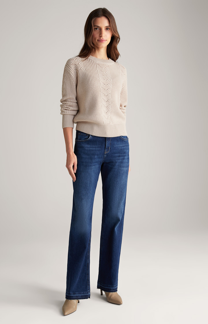 Strick-Pullover in Nude