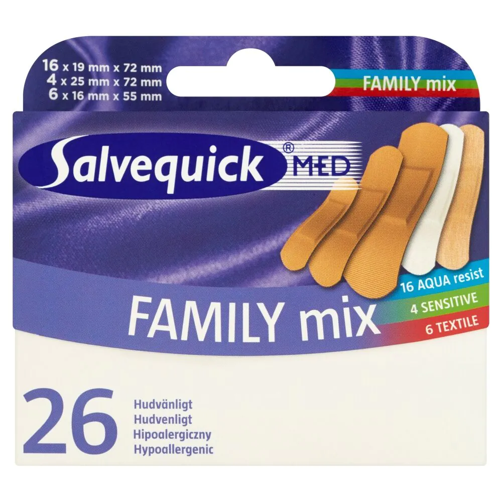 Salvequick Mistura Familiar, Curativos