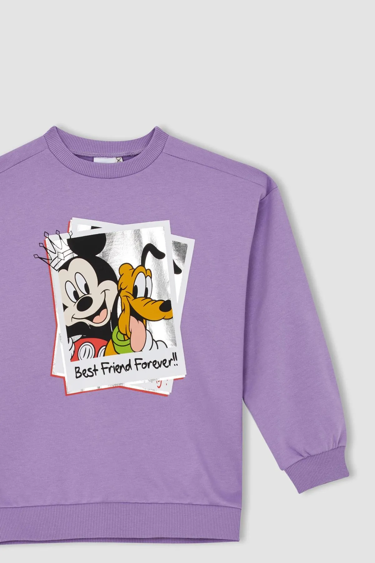 DeFacto  Disney Mickey Mouse Oversize-Fit-Sweatshirt mit Rundhalsausschnitt für Mädchen