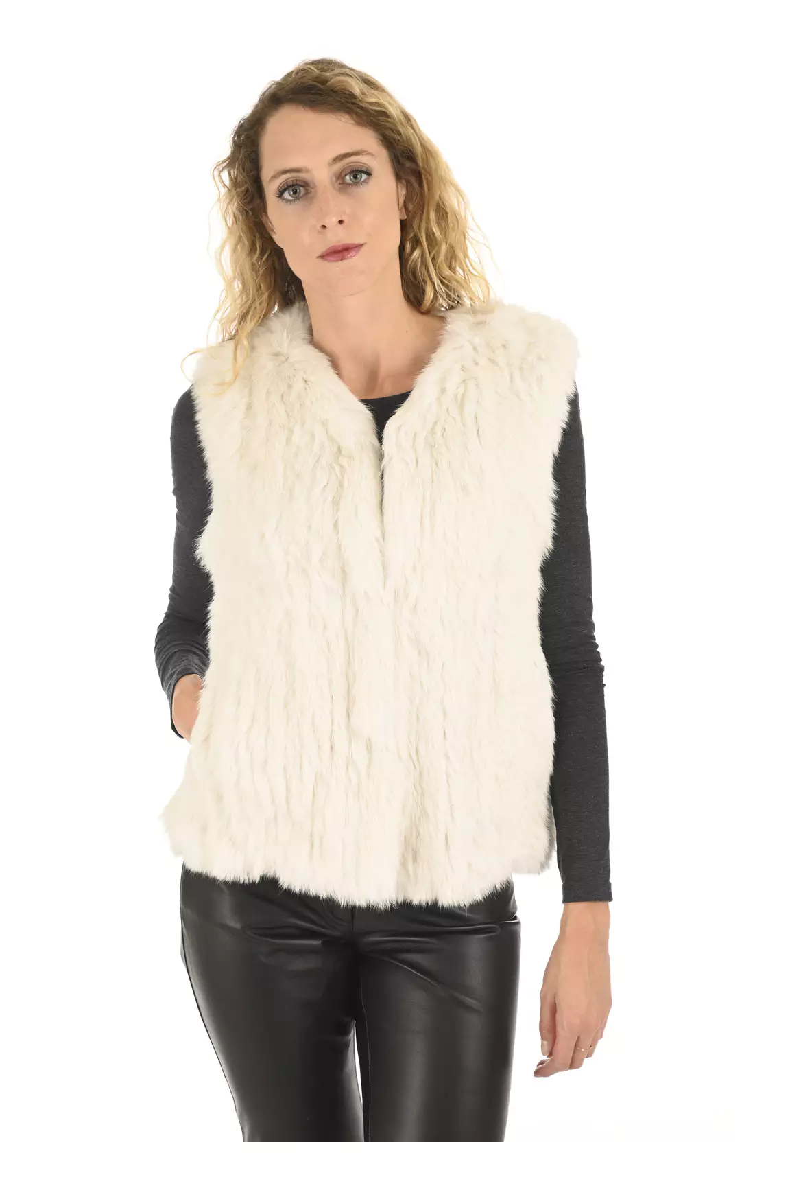 La Canadienne Autres Gilets Femme couleur blanc