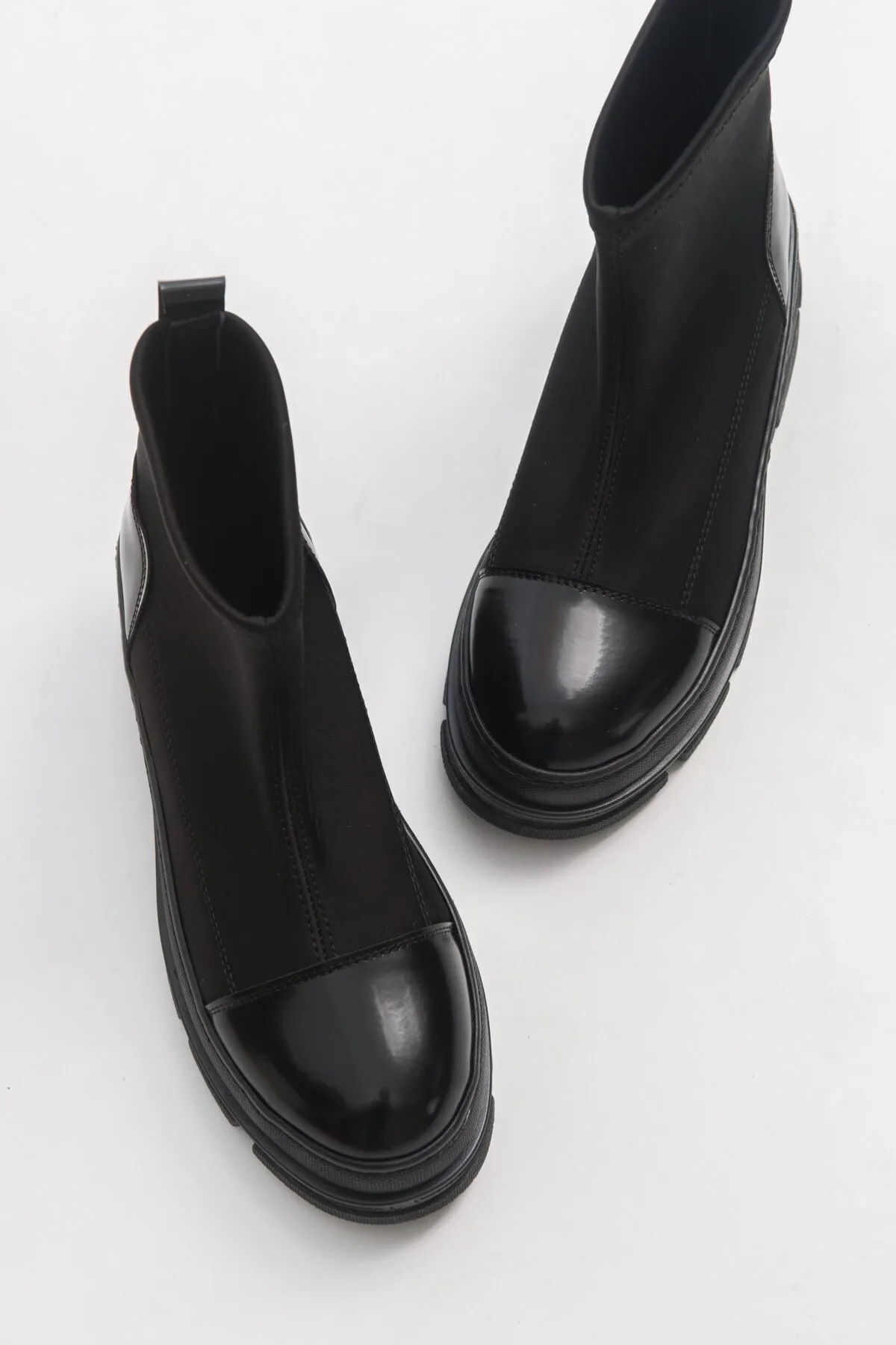 LuviShoes  Bendıs schwarze Scuba-Damenstiefel