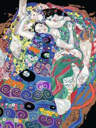 CreArt ART Collection: Die Jungfrau (Klimt) - Malen nach Zahlen für Erwachsene