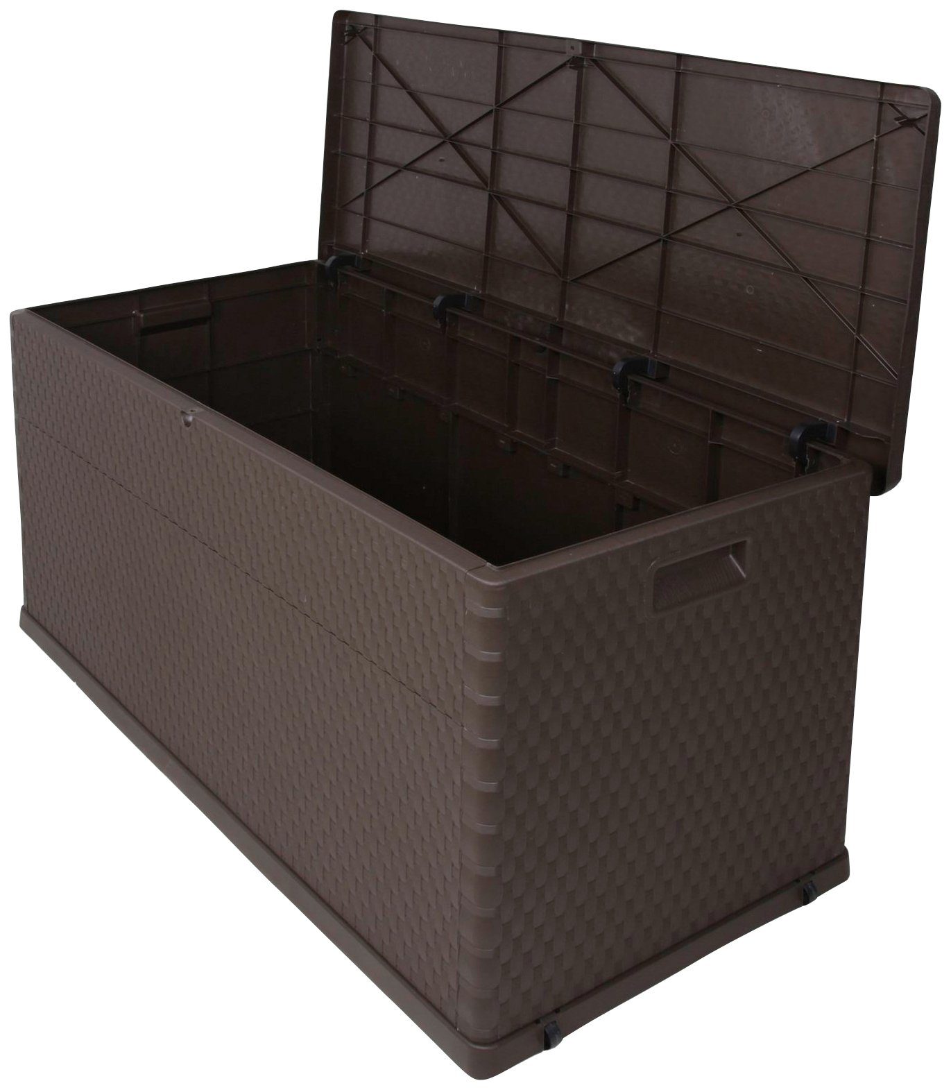 ONDIS24 Kissenbox Rattan, 420 Liter, Kunststoff