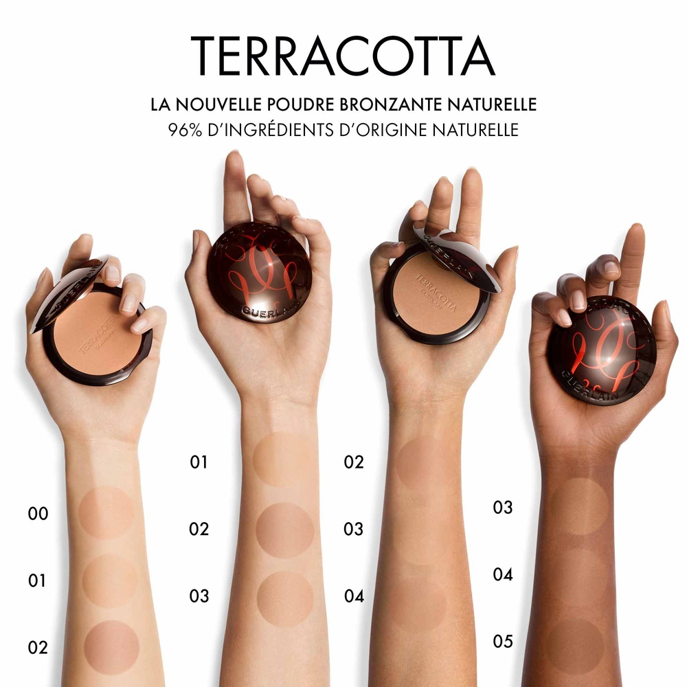 Guerlain Terracotta Poudre Bronzante - 96% d'ingrédients d'origine naturelle
