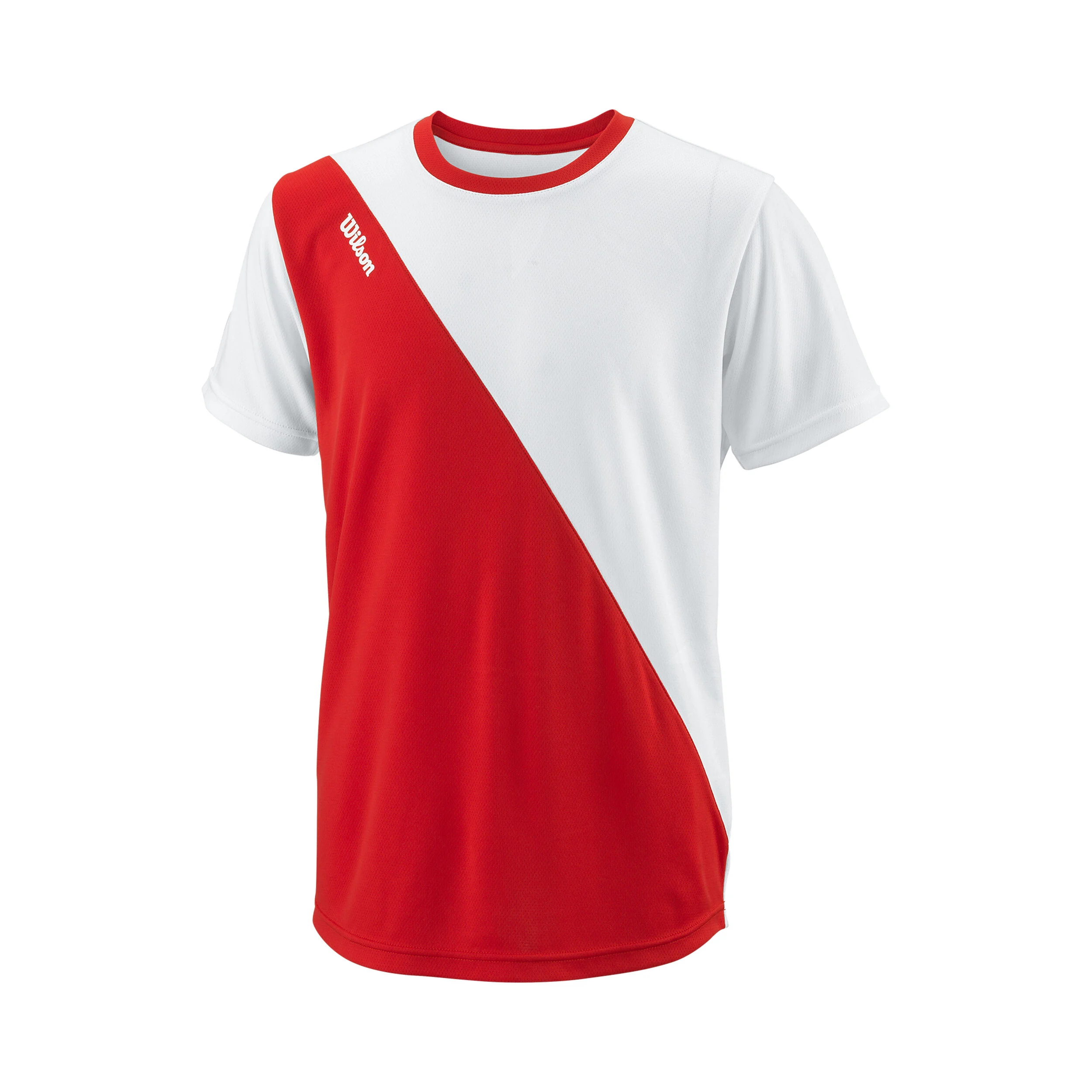 Team T-Shirt Jungen - Rot, Weiß